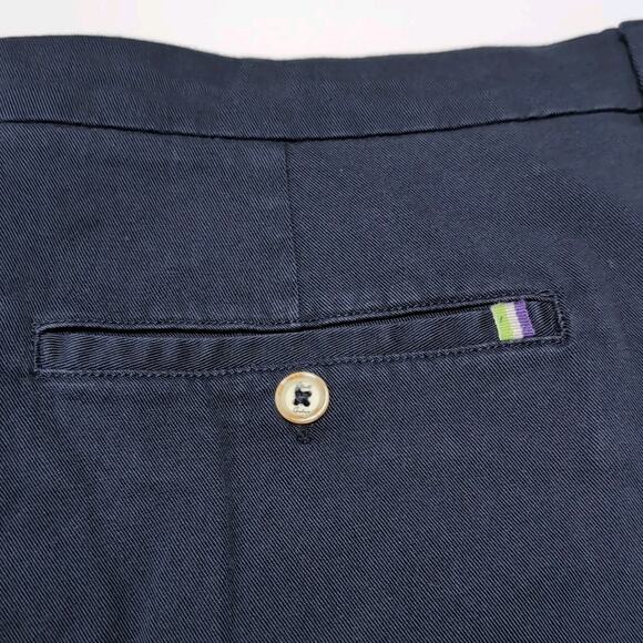 Robert Graham Shorts Mens Big & Tall Size 46 Navy Blue Twill Stretch Cotton NWT - Picture 5 of 12